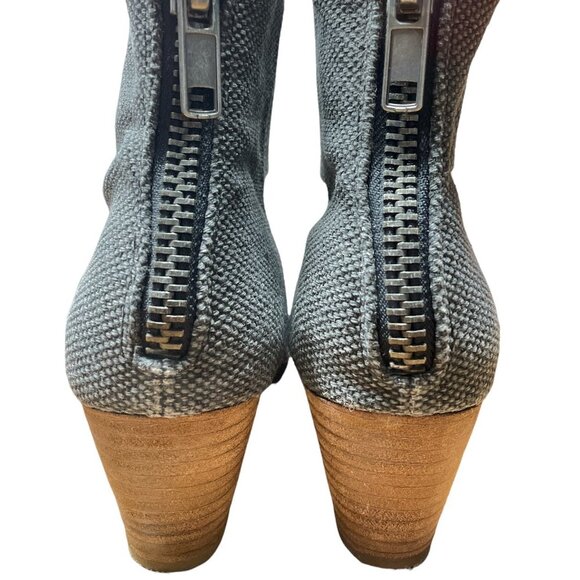 Bucco Ankle Boots - Denim - Picture 8 of 13